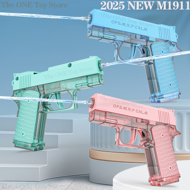 ใหม่ M1911 ปืนพกน้ําปืนของเล่นฤดูร้อน Pool Party Beach เกมยิงของเล่นกลางแจ้งของขวัญวันเกิดสําหรับชายและหญิง