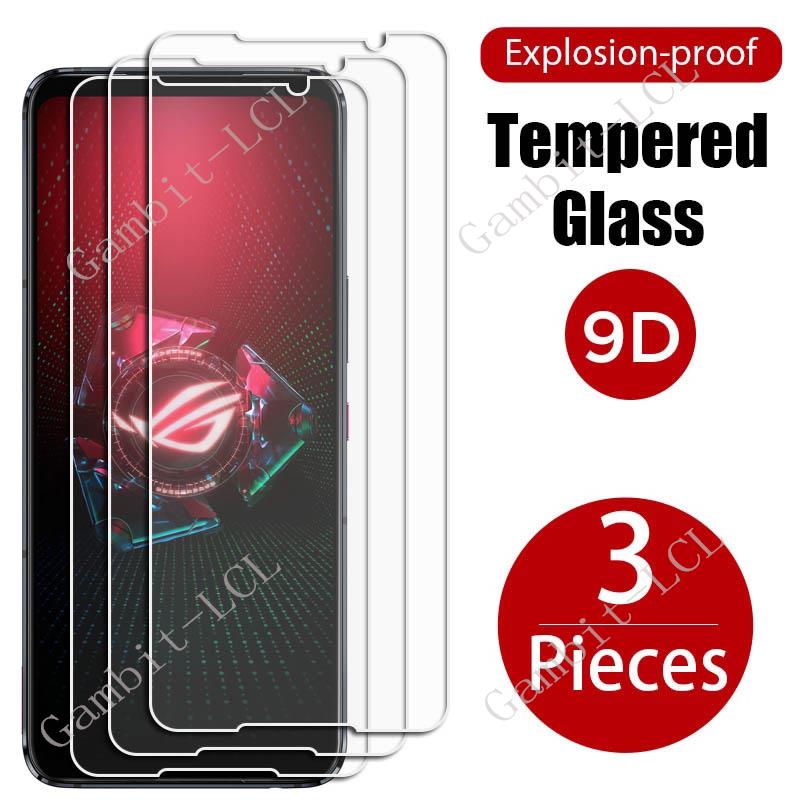 3 pezzi per ASUS ROG Phone 7 Ultimate 6D 6 Pro 5 5S 3 2 Zenfone 10 9 8 Flip 7 Zenfone10 ROG6 pellicola proteggi schermo in vetro temperato