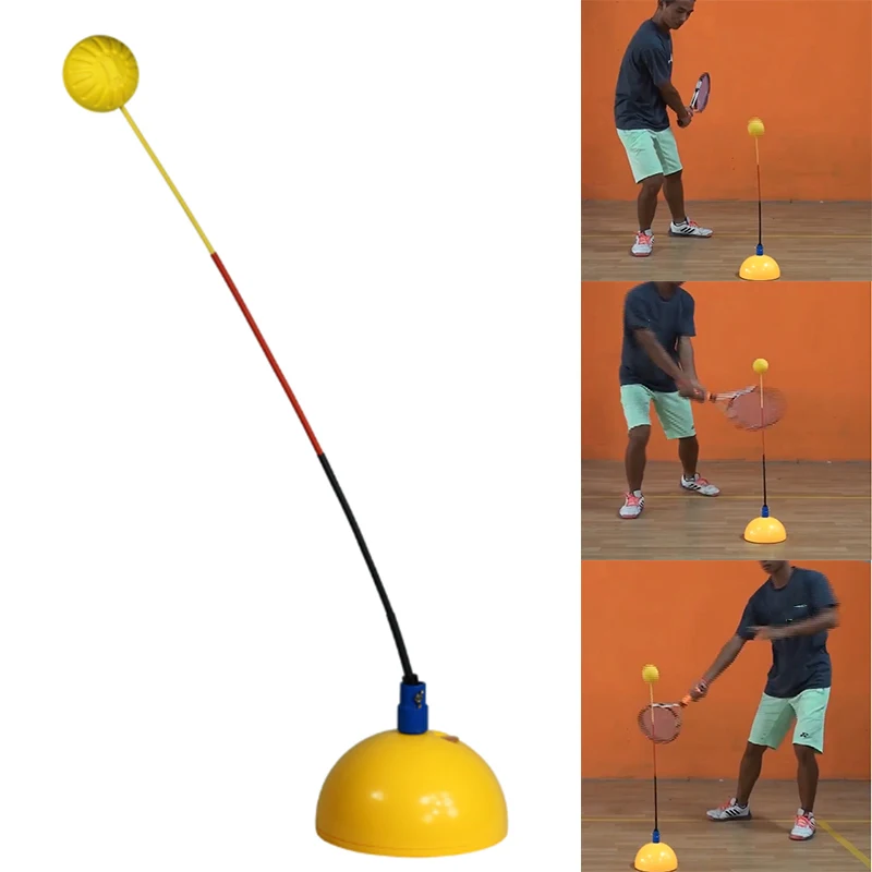 Perlengkapan Pelatih Tenis Portabel Alat Latihan Latihan Rebounder Profesional Aksesori Tali Tenis Bola Ayun