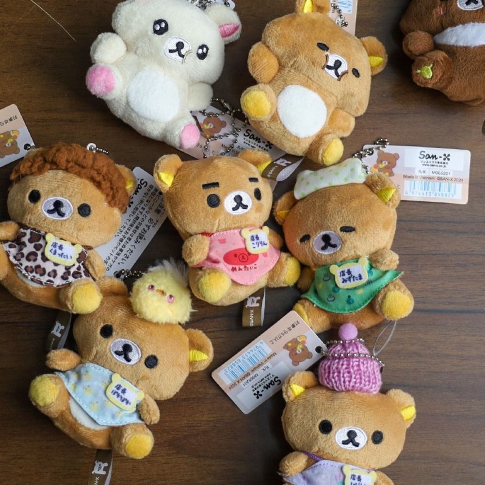 20th Anniversary Anime Cartoon Easy Bear Gluttonous Bear Cute Baby Hug Plush Toy Small Pendant Gift Toy