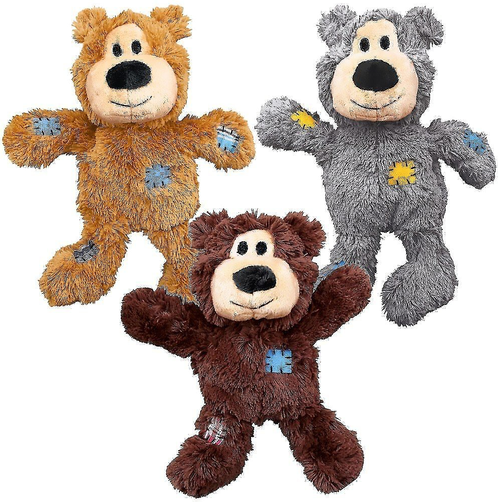 KONG Wild Knots Bear Dog Toy, varios colores al azar