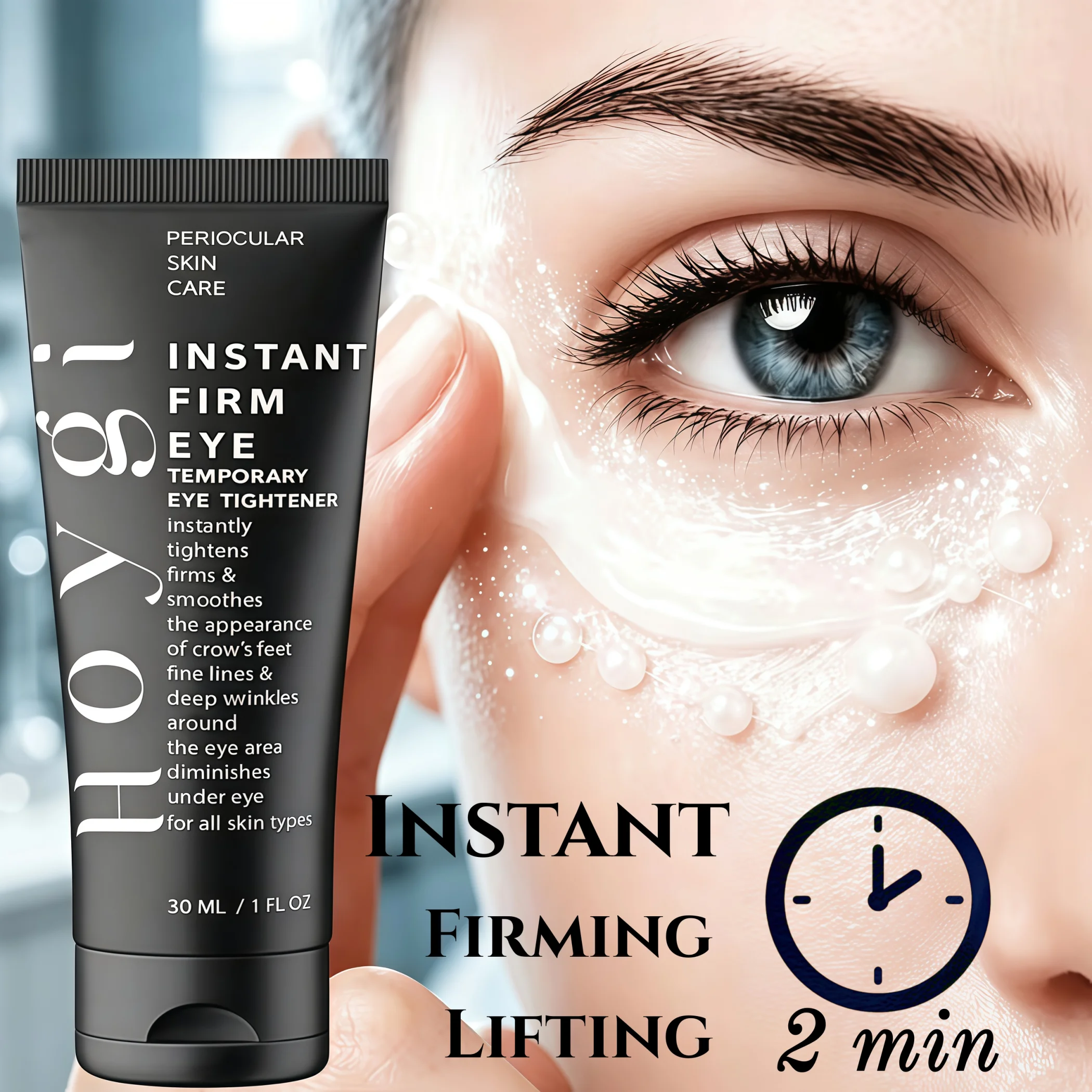 Instant Collagen Firming Eye Cream,Instant Firming&Lifting,Hydrolyzed Collagen Boost,Quickly Reduce Puffiness&Fade Dark Circles,Long Lasting Hydration&Barrier Moisture Retention,Instant&Long Term Anti Aging,Gentle & For All Skin Types