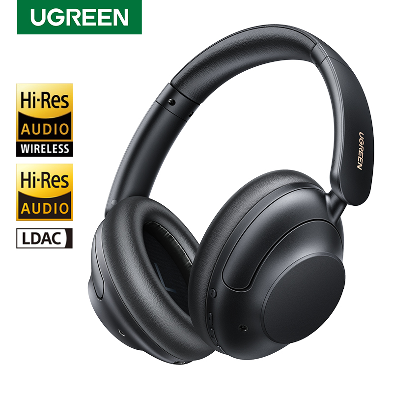 Гибридные шумоподавляющие наушники UGREEN HiTune Max5 с активным шумоподавлением, беспроводные наушники с высоким разрешением и технологией LDAC, Многоточечное соединение