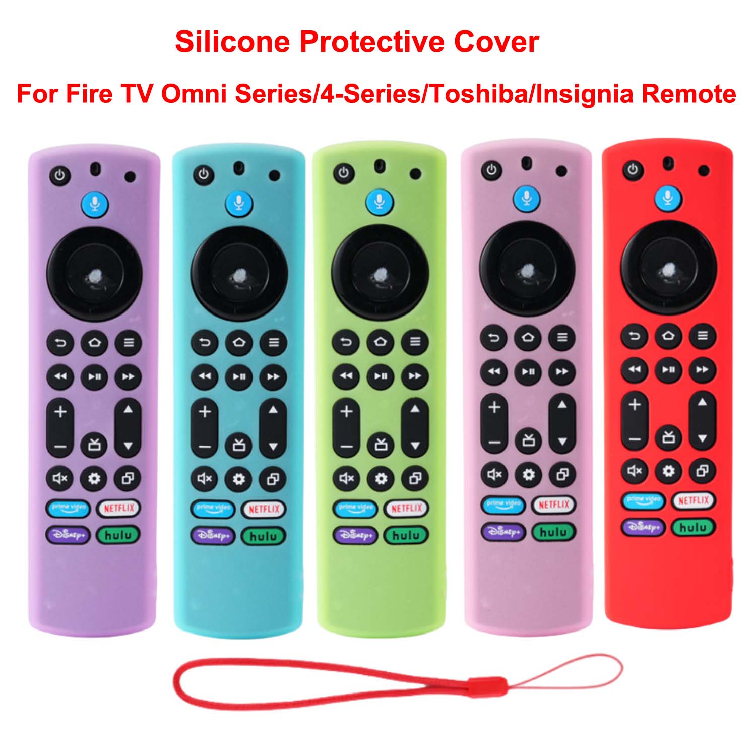 Funda de silicona para mando a distancia Fire TV Stick 4K Max 2nd/Fire TV Omni Series/Fire TV serie 4, cubierta remota Toshiba/Insignia 2023