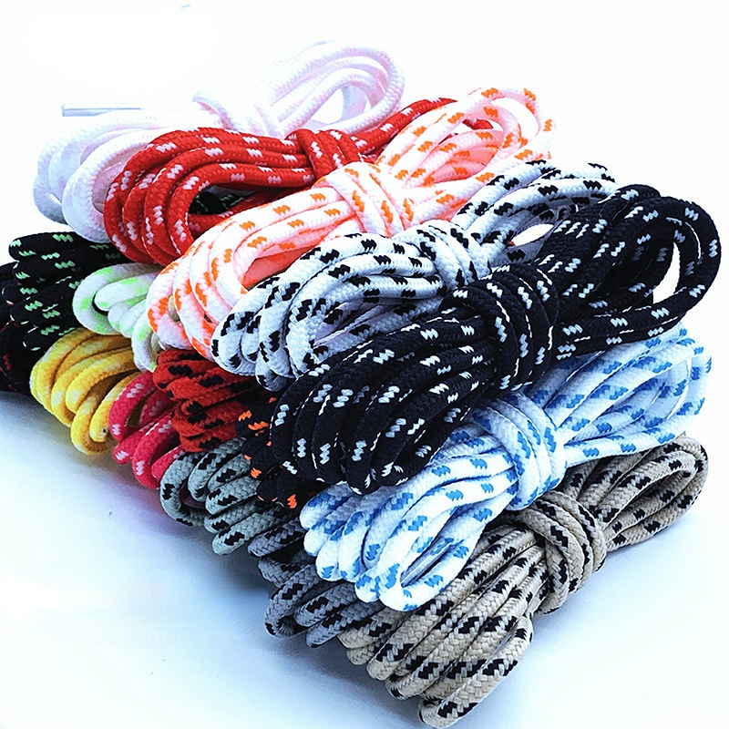 5MM Vòng Dây Giày Hoa Chấm Bi Chắc Chắn Dây Polyester Dây Giày Phù Hợp Với Giày Thể Thao Công Cụ Dụng Cụ Giày Bốt Martin Đi Bộ Đường Dài Dây Giày