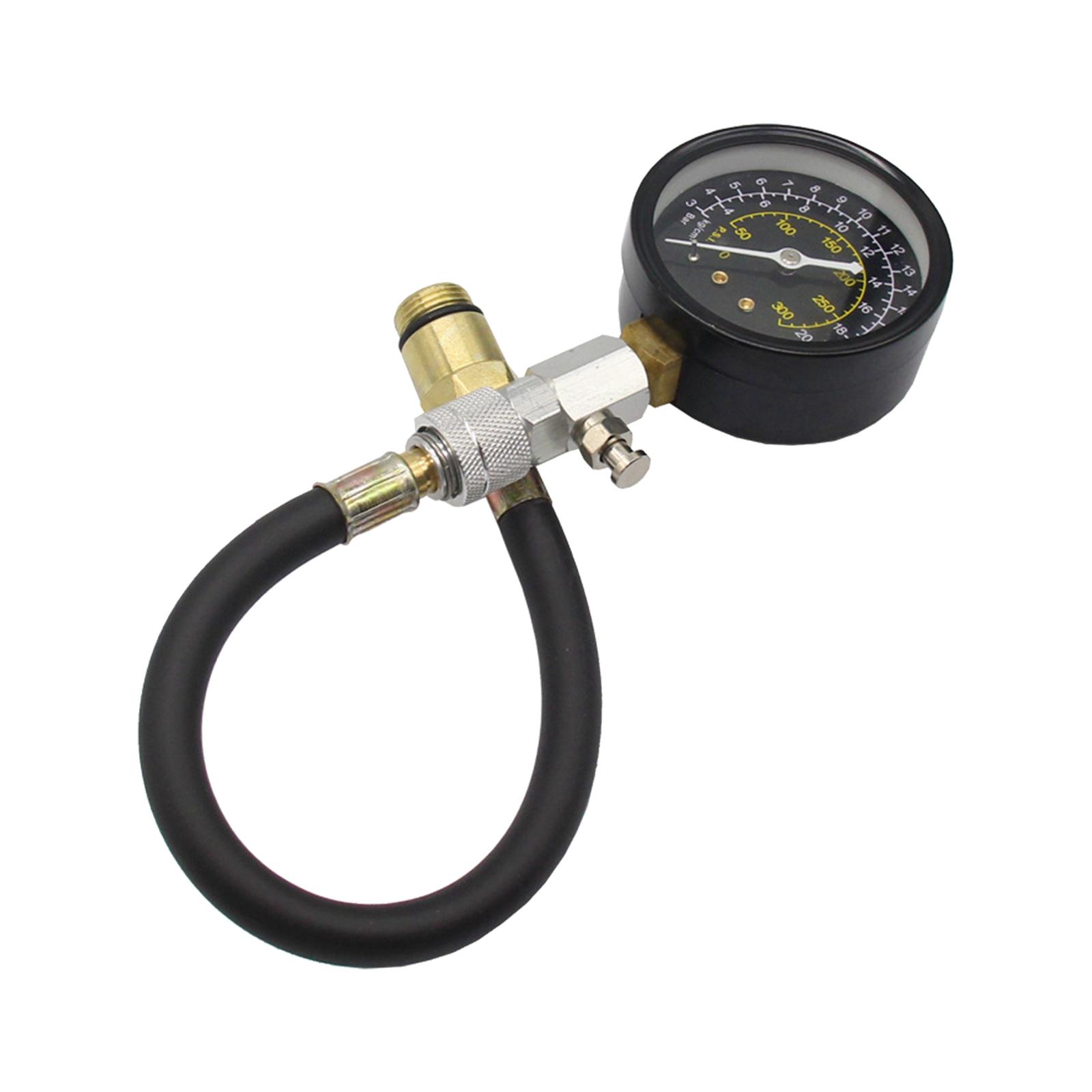Kit de prueba de compresión, cilindro de motor de gasolina de 300 PSI, presión de 21 kg/cm2