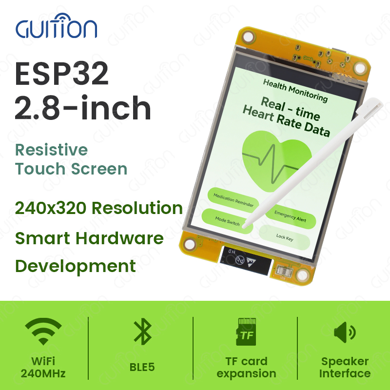 Placa de desarrollo ESP32 Arduino LVGL WIFI y Bluetooth 2,8 "240*320 pantalla inteligente módulo TFT LCD de 2,8 pulgadas con WROOM táctil