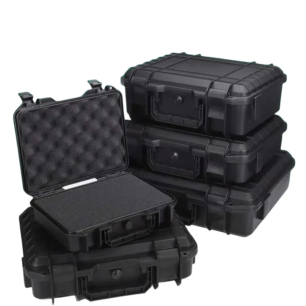 Harter Werkzeugkasten, Sicherheitsschutzbox, tragbarer Organizer, Aufbewahrung für Hardware, Werkzeugkoffer, schlagfester Instrumentenkoffer