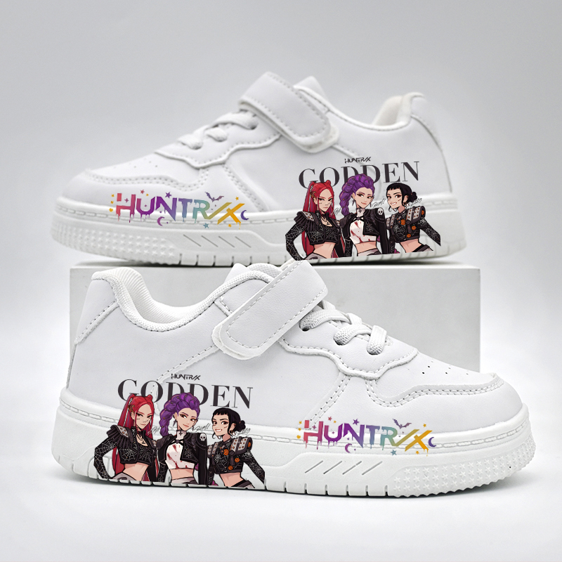 Dziecięce buty sportowe na co dzień 2026, nowe białe buty KPOP dla dzieci, antypoślizgowe, oddychające sneakersy dla uczniów, chłopców i dziewcząt, idealne na zewnątrz.