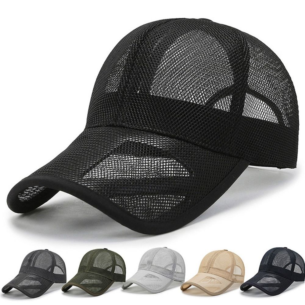 Casquettes de protection solaire respirantes pour hommes et femmes, chapeaux en maille complète, chapeaux de protection solaire d'été, casquettes de protection solaire, casquette de baseball