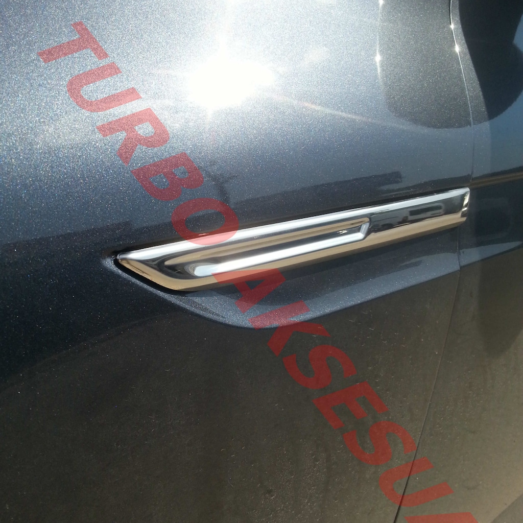 2PCS Fender Lencana Sayap Samping Krom Tahan Karat untuk Renault Koleos Twingo Scenic Megane Fluence Clio