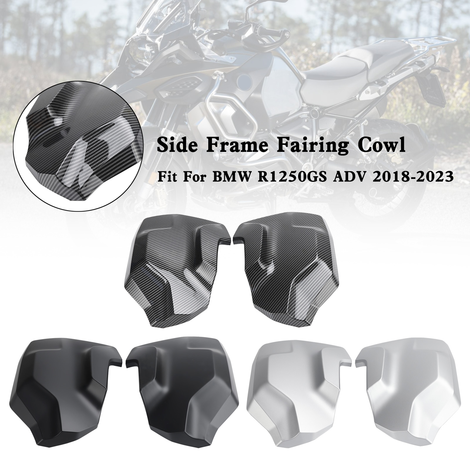 Areyourshop Linksvoor Rechts Frame Kuip Beschermers Radiator Cover Voor Bmw R1250 Gs Adv 2018-2023 R 1250 Gs 2019 2020