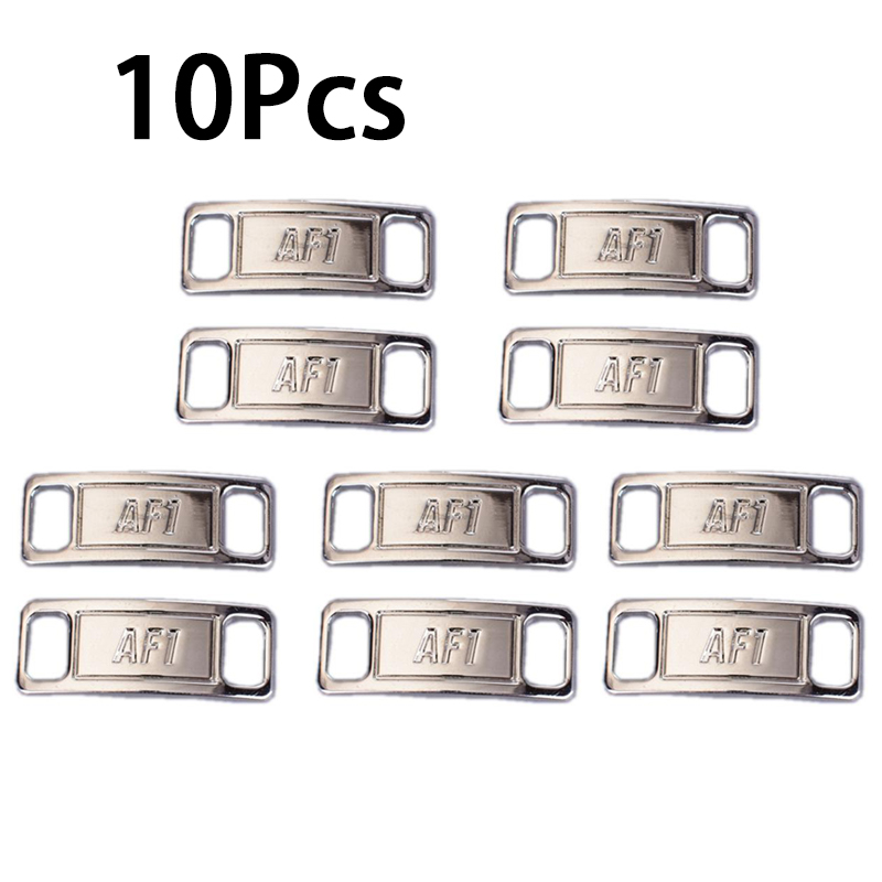 10 szt. Metalowe klamry do sznurowadeł, klamry do sznurowadeł AF1, akcesoria, metalowe zapięcia do sznurowadeł, zestawy DIY do sneakersów, metalowe klamry do sznurowadeł