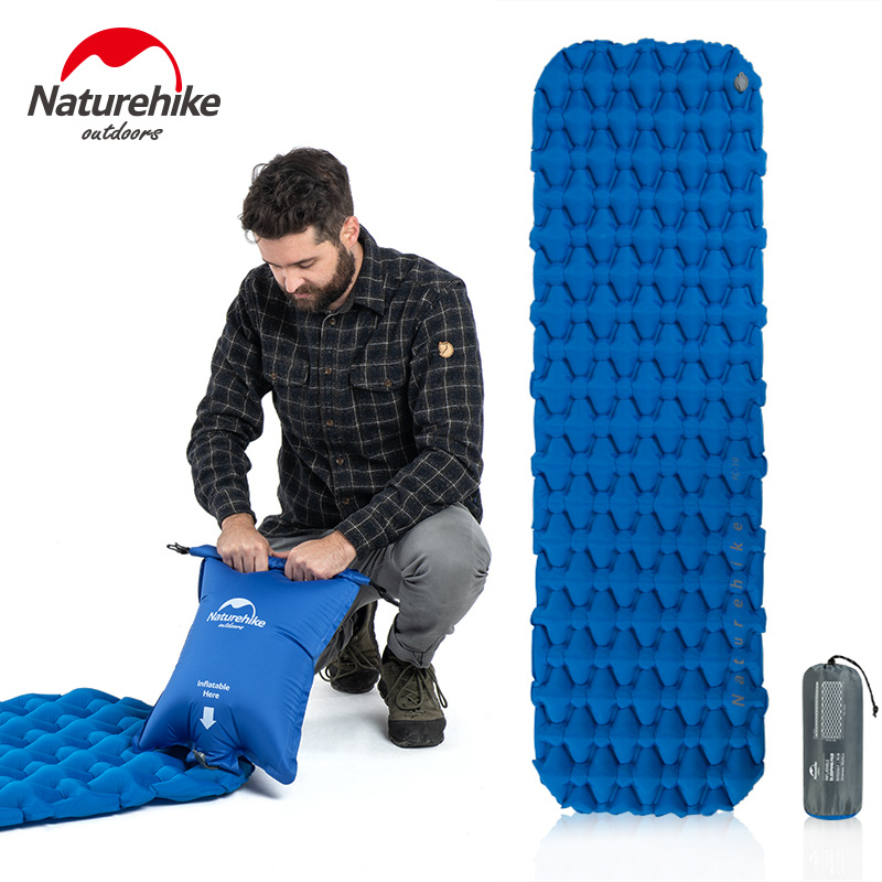 Colchón Inflable Naturehike FC10 FC01, Colchoneta para Camping Ultraligera, Colchoneta para Dormir de Nailon