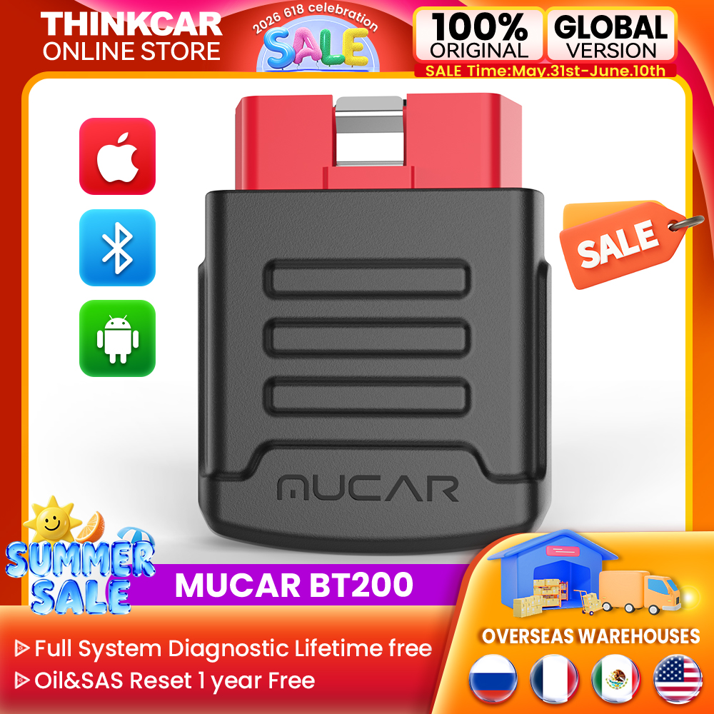 Mucar bt200 pro/bt200 automobil obd2 scanner vollsystem auto diagnose tool bluetooth obd 2 oil sas 15 reset für alle autos can