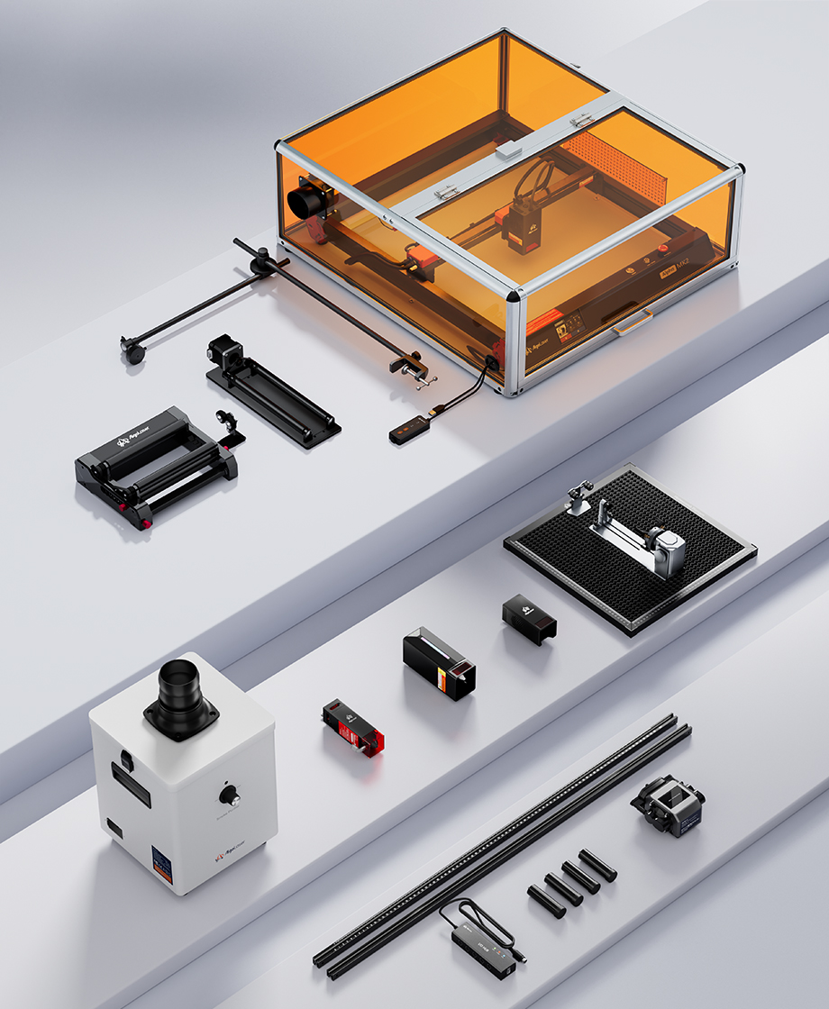 AlgoLaser Upgrade Accessories Compatible with All AlgoLaser Laser Engarver Machine Except Pixi