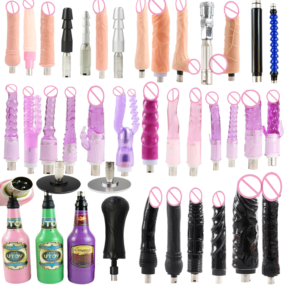 FREDORCH Lot Typen Traditionelle Sexmaschine A2 / F2 Befestigung 3XLR Befestigung Dildo Saugnapf Sex Love Machine für Frauen Mann