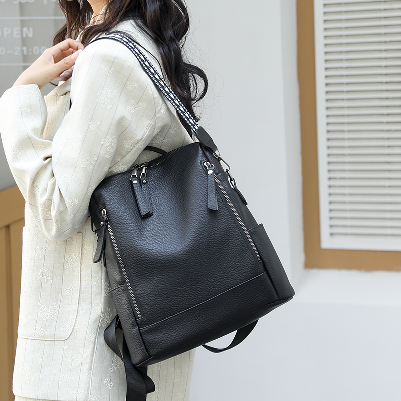 Fashion Ladies Faux Leather Backpack Purse Convertible to Shoulder Bag Water Resistant School Backpack Women's Tote Handbag Gift