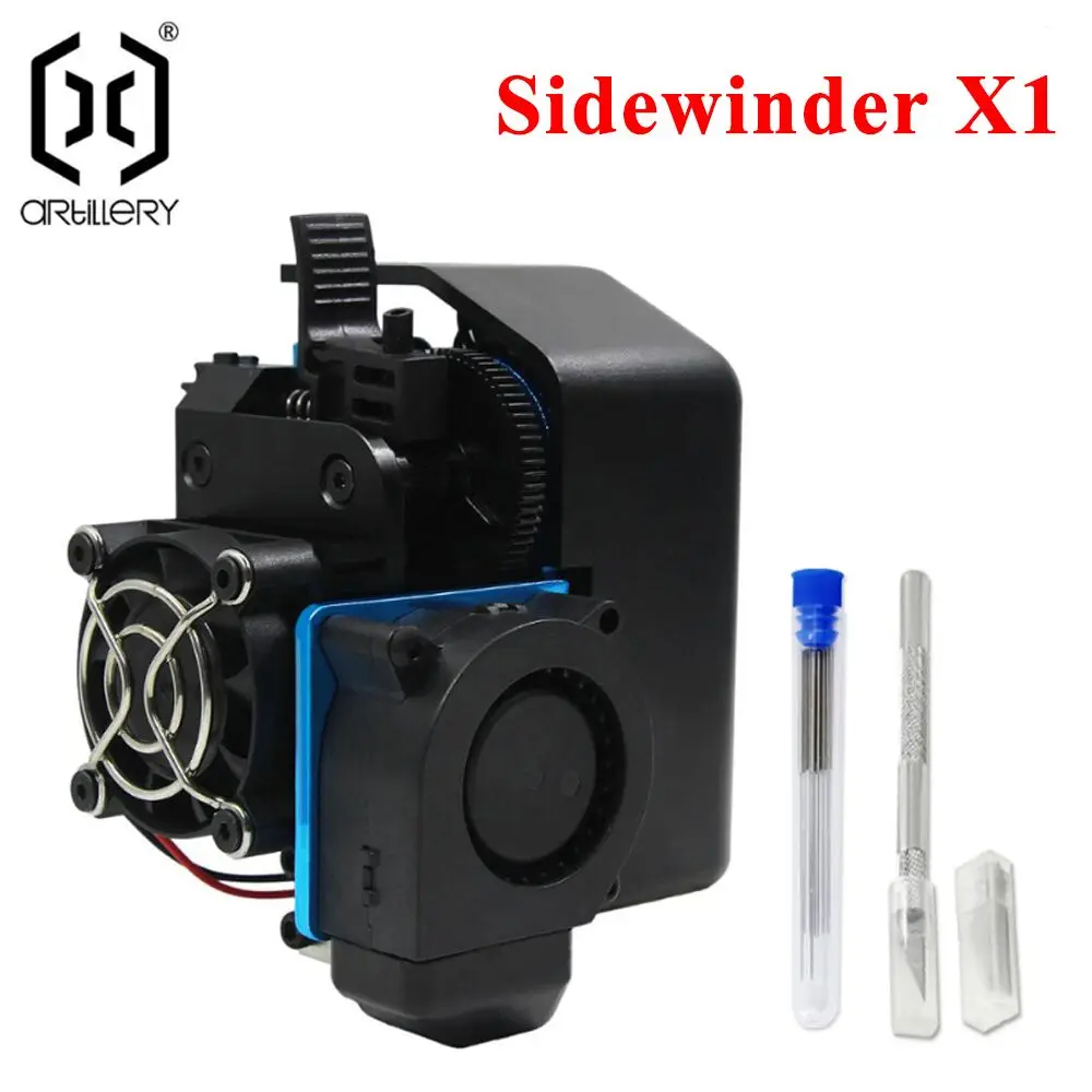 El extrusor de impresora 3D es silencioso y fácil de instalar. Adecuado para ArtillerySidewinder X1 y Genius y Horn