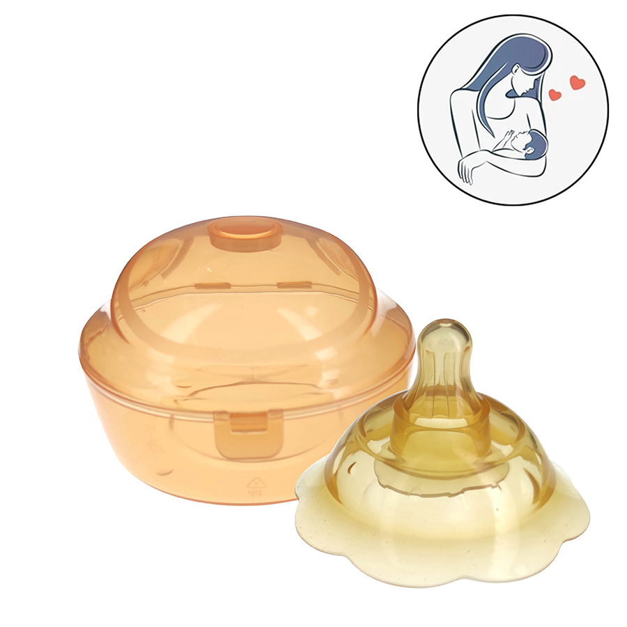 Silikon-Brustwarzenschutz zum Füttern von Müttern, Brustwarzenschutz, Schutzabdeckung, Stillen, Muttermilch, Silikon-Brustwarze mit Box