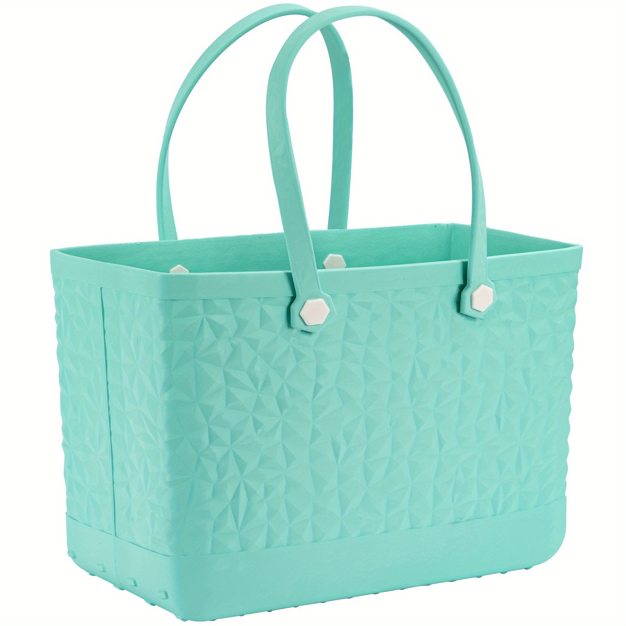 EVA Rubber Beach Bag Waterproof Durable Tote Bag for Beach Sports Pool Modern Rubber Tote