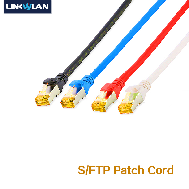 (5 teile/paket) 10g cat6a sftp netzwerk rj45 patch kabel geschirmt lsoh ethernet cat 6a schlagloses patch kabel 0.25/0.5/1/2/3/5/10m