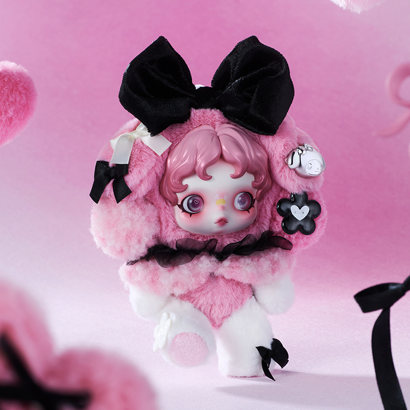 POP MART SKULLPANDA × MY MELODY ぬいぐるみペンダント サンリオ コレクタブル キュートフィギュア キーホルダー バッグチャーム ギフト おもちゃ アクションフィギュア