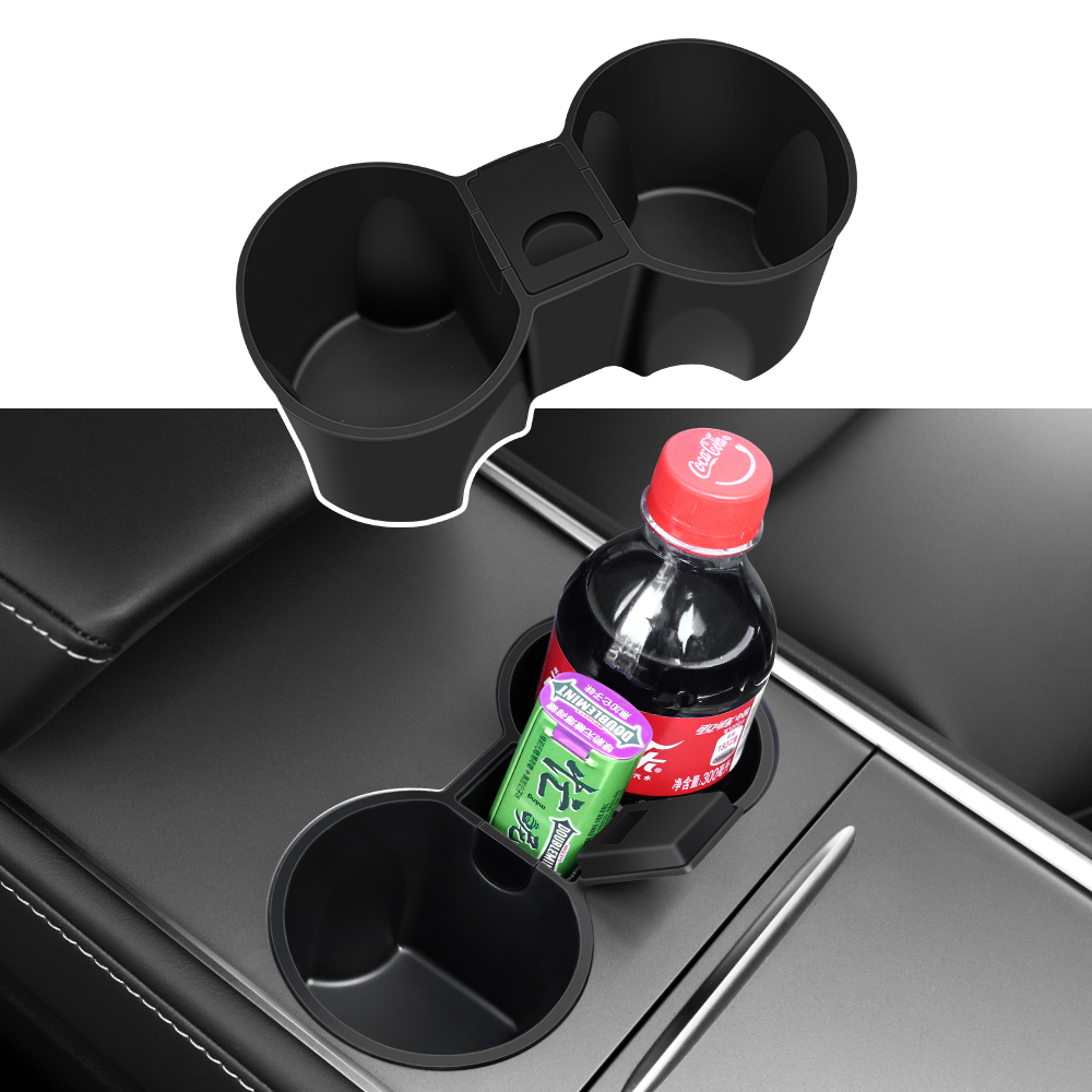 Soporte para vasos para Tesla Model 3/Y Highland Junipe, caja de almacenamiento, consola central, posavasos antideslizantes impermeables, accesorios para coche