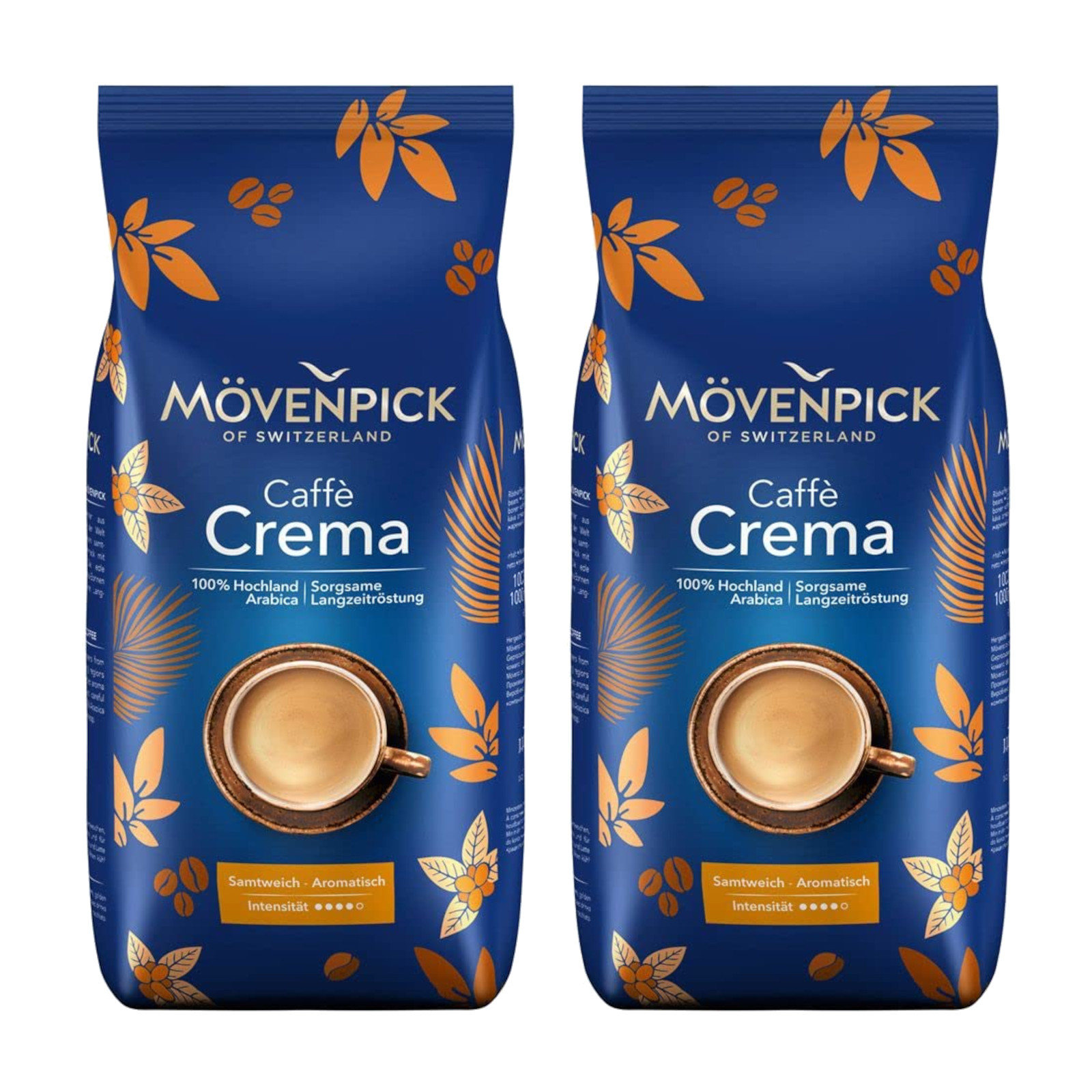 2x Kawa ziarnista MOVENPICK CAFFE CREMA 1kg