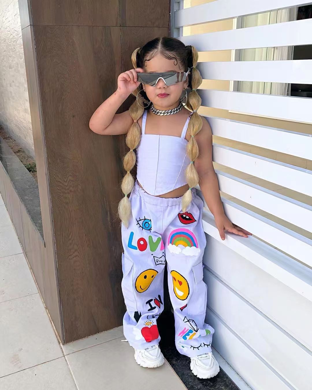 ชุด Baju anak perempuan เสื้อผ้าเด็ก2ชิ้น, ชุดเอี๊ยมกางเกงแฟชั่นเด็กผู้หญิงเด็กน้อยสำหรับ3 4 5 6 7 8Y ฤดูร้อน