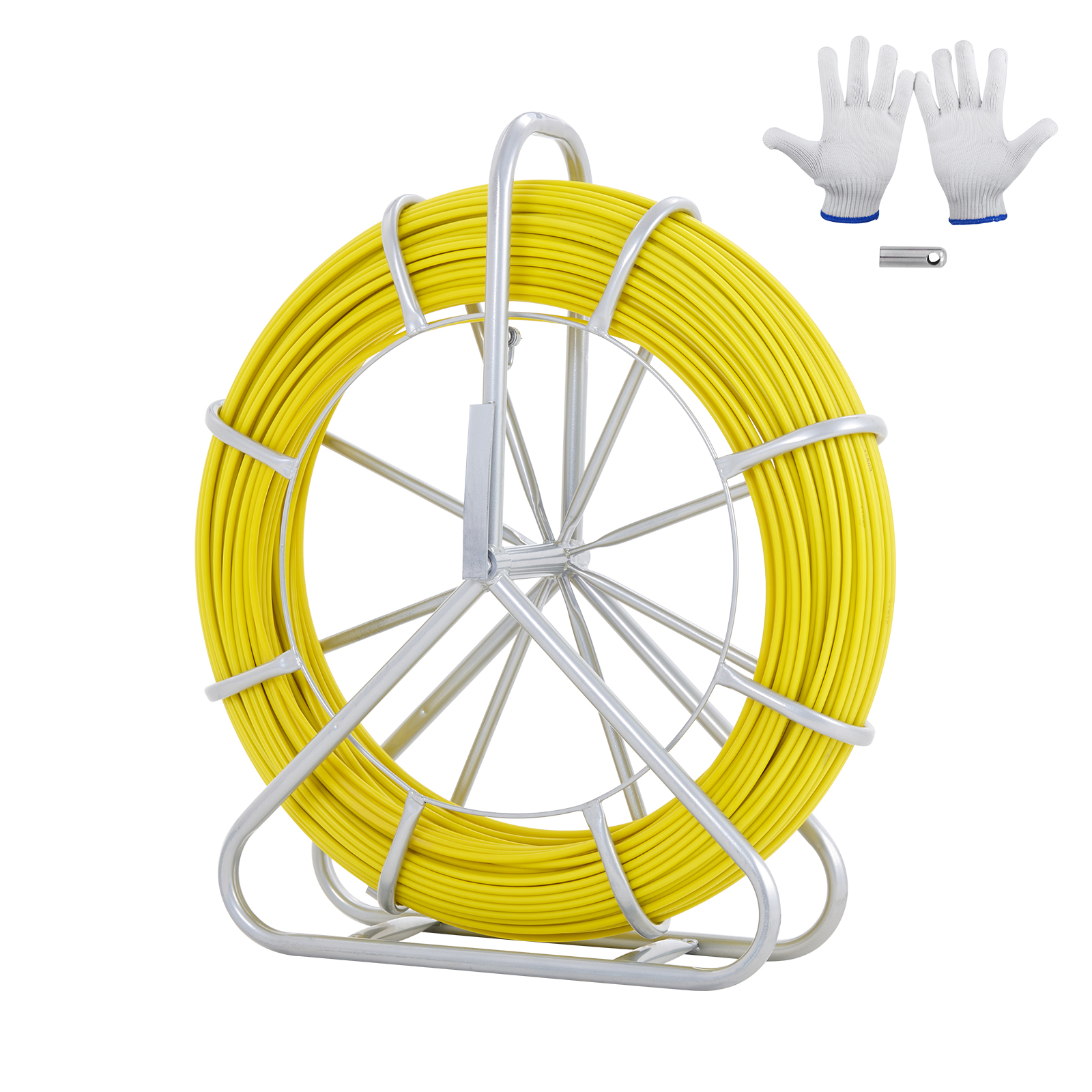 SucceBuy Fischband Fiberglas 425/492/600/656 ft Duct Rodder Fishtape Wire Puller Angelwerkzeuge für Wände und Elektroleitungen
