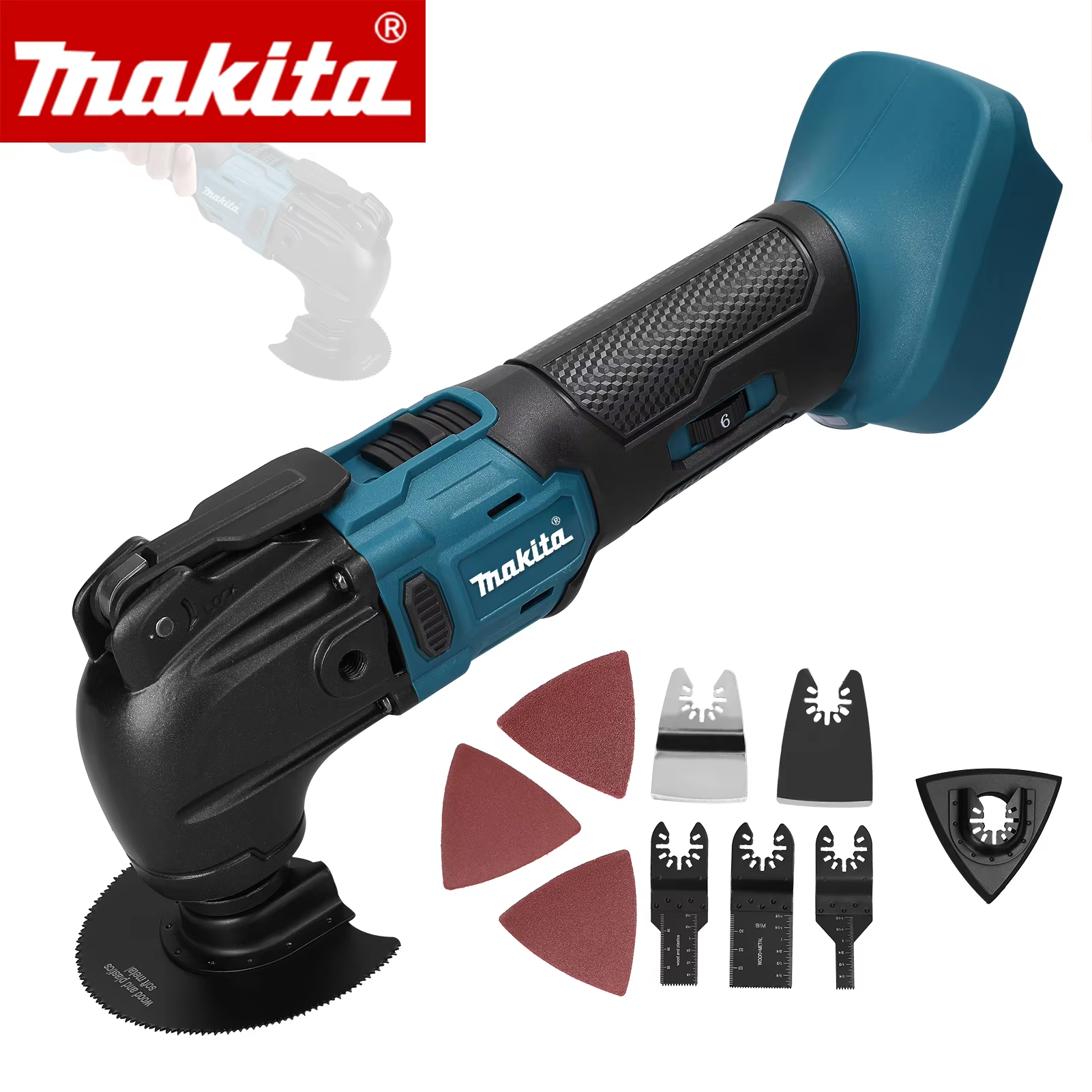 Быстросъемный осциллирующий инструмент Makita 18 В, бесщеточный многофункциональный инструмент, электрический триммер для ремонта, совместимый с MAKITA