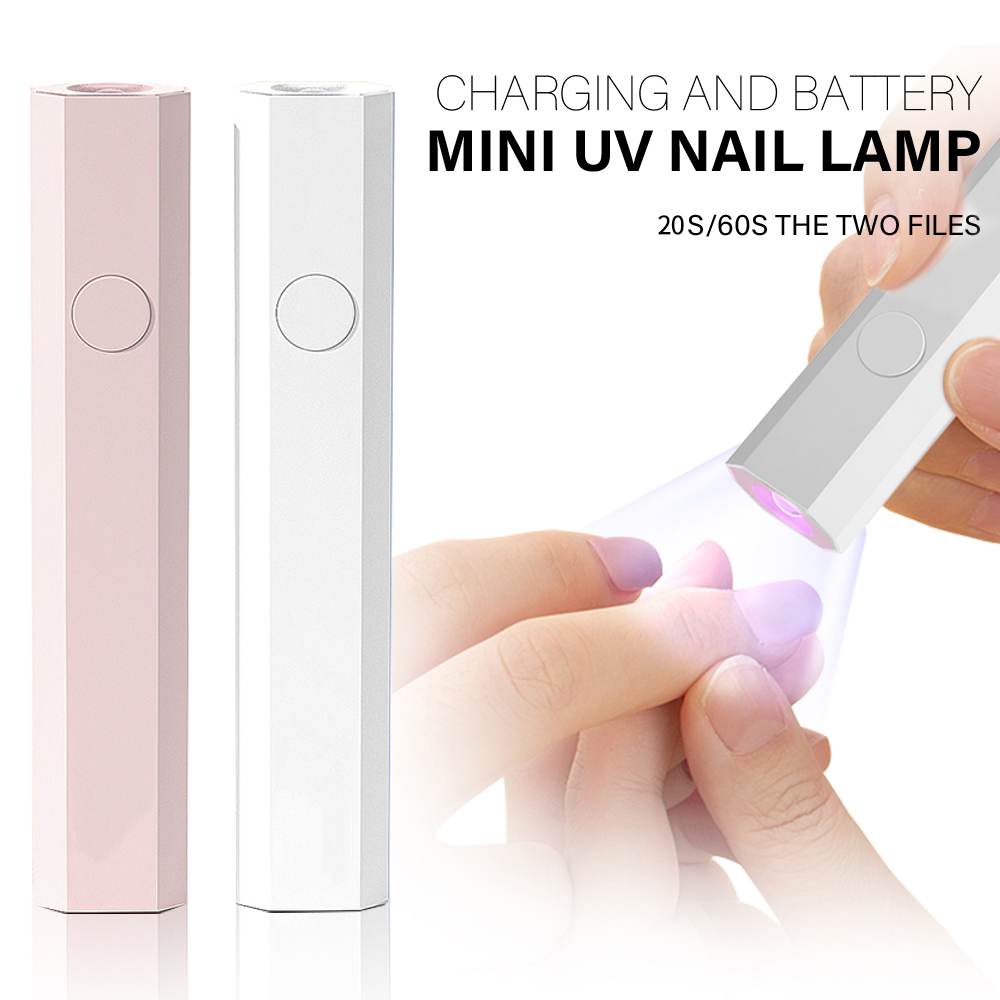 YIKOOLIN Mini 3 W UV/LED-Licht für Nägel mit LED-Anzeige, kleines tragbares Mini-UV-Licht für Gel-Nagel, 2 Timer-Einstellungen, Heimgebrauch