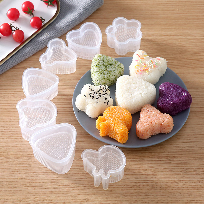 Accessoires de cuisine moule à Sushi moule triangulaire Machine à Sushi moule outil à Sushi Onigiri boule de riz Bento Machine moule