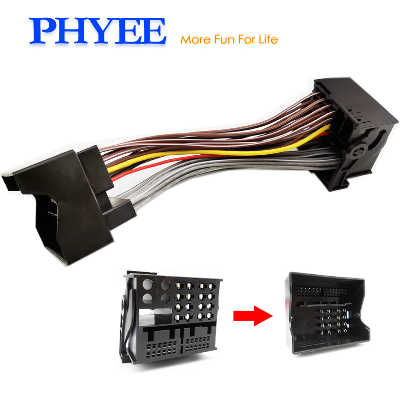 Adaptateur de câble de jeu de faisceau de câblage d'extension Quadlock 40 broches pour Citroen Peugeot VW Audi BMW Seat Opel Skoda Mercedes Ford