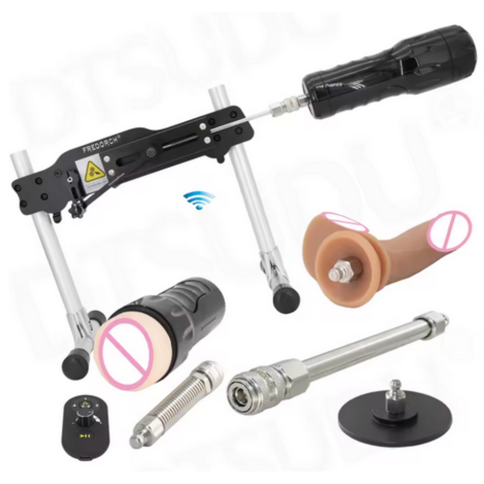 FREDORCH Cicha Maszyna Seksualna z Dildo Masturbator, Moc 86W, Skoki 3-9CM, Maszyna do Masturbacji, Maszyna Miłości dla Kobiet, Zabawki Seksualne