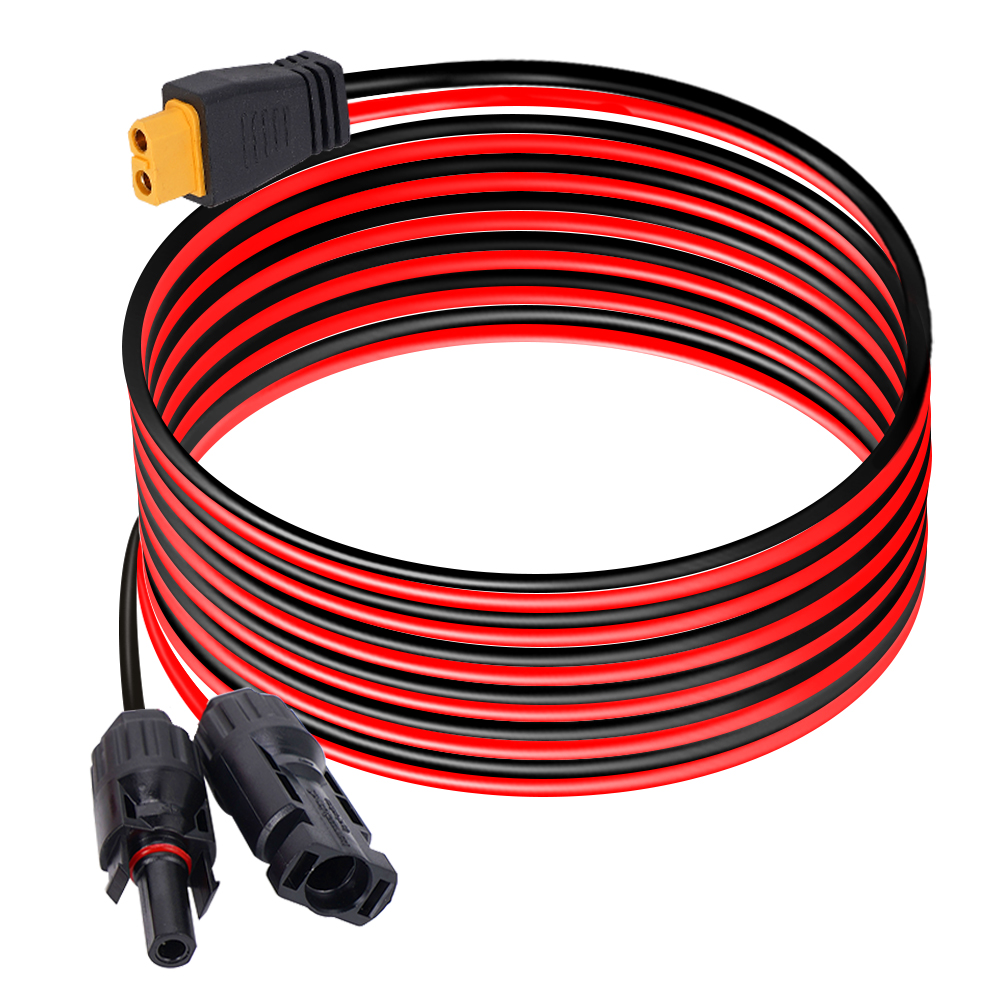12AWG 6M XT60 żeński przedłużacz szybkie złącze + 8 sztuk zaciski do kabli do Auto RV motocykl Panel słoneczny kabel do ładowania akumulatora
