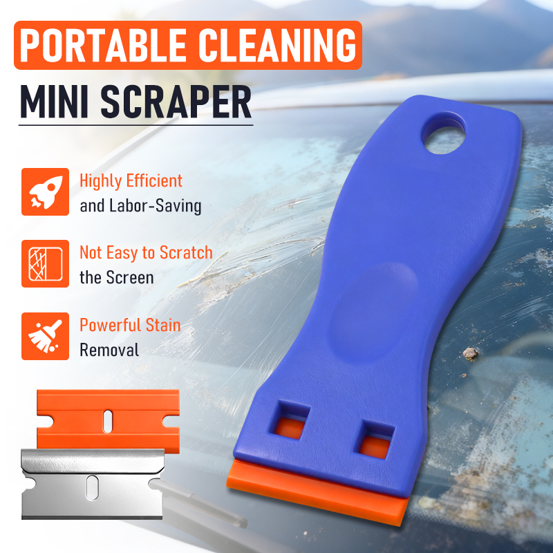 Autosticker Remover Multifunctioneel Plastic Kleine Verf Automotive Lijm Removal Tool Huishoudelijke Glasreiniging Schraper Set
