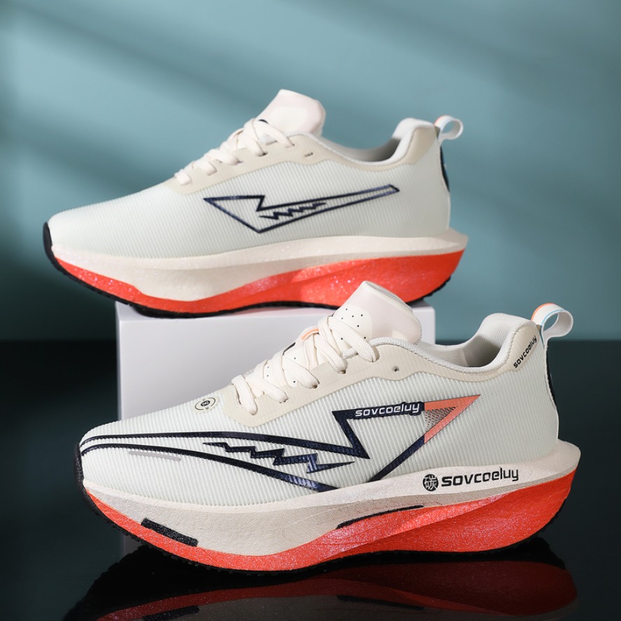 Zapatillas para Correr con Placa de Carbono, Especiales para Maratón, Deportivas, Transpirables, Ligeras, Cómodas, Antideslizantes para Hombre y Mujer