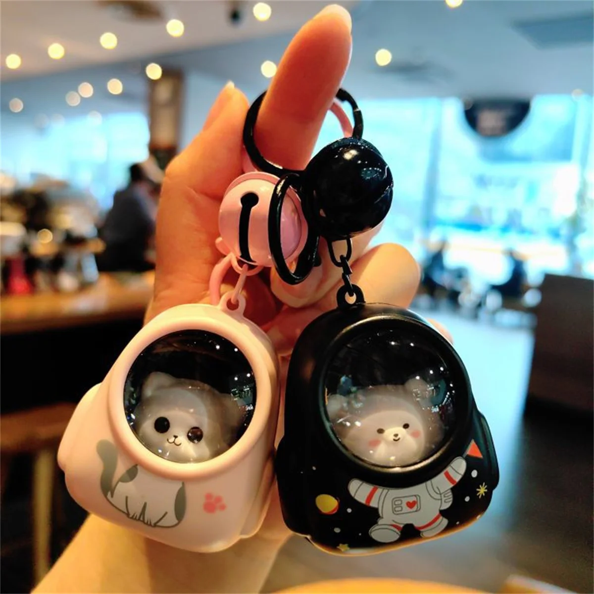 Niedliche Bärentasche, kleines Nachtlicht, Schlüsselanhänger, Kawaii-Taschen, zum Aufhängen, Web, Promi-Atmosphäre, leichter Schlüsselanhänger
