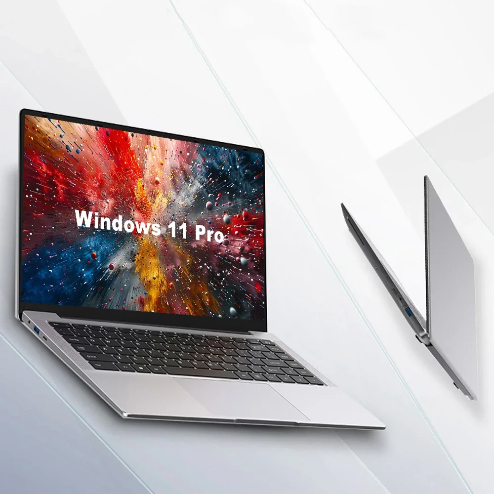 Portátil de trabajo de oficina comercial Celeron N4000 Windows 11 Pro de 14,1 pulgadas - 8G RAM MAX 1TB SSD - 2.4G y 5.0G WiFi, Bluetooth