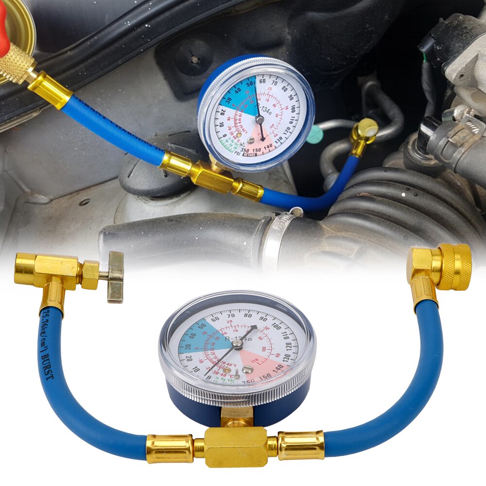R134a Refrigerante válvula abierta tubo de carga Freon R134a manguera de recarga de aire acondicionado herramientas de aire acondicionado de coche
