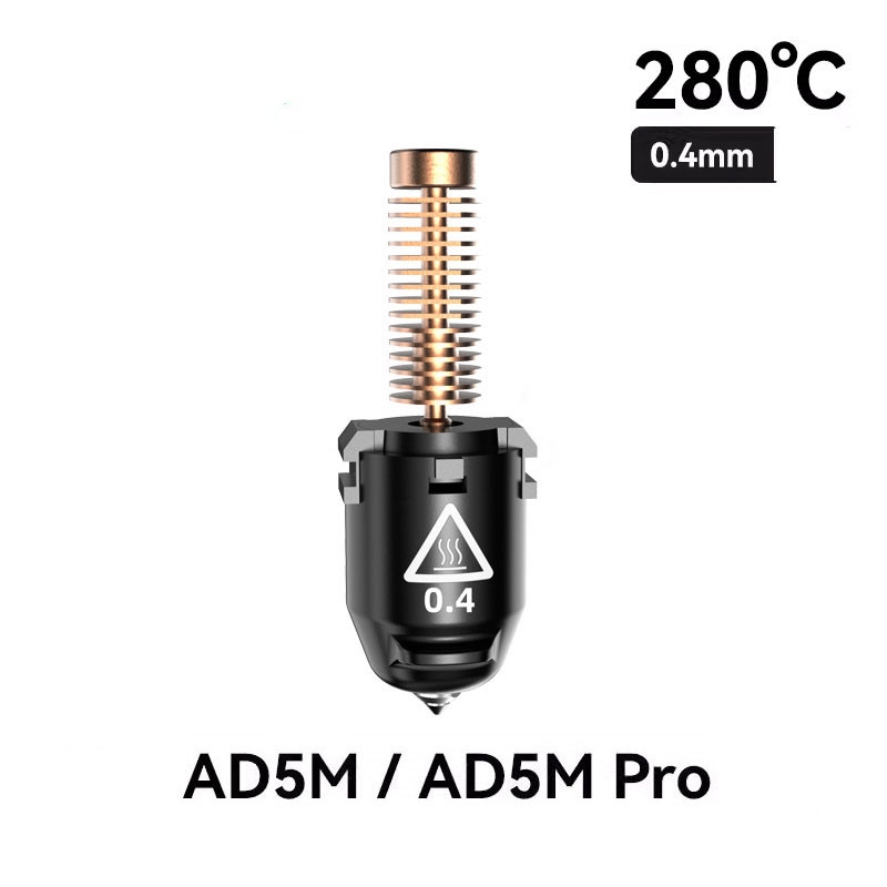1 Stück Upgrade/Original Flashforge Adventurer 5M Serie AD5M Pro Düsensatz 0,25/0,4/0,6/0,8 mm 280 ℃   Schnell abnehmbarer Hochgeschwindigkeit