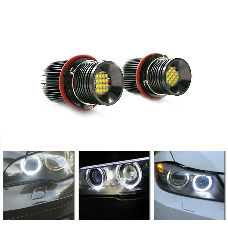 2pcs Canbus White Angle Eyes LED Marker Halo Ring lampadina per BMW E39 E53 X5 E60 E61 E63 E64 E65 E66 E83 X3 Car Led Light