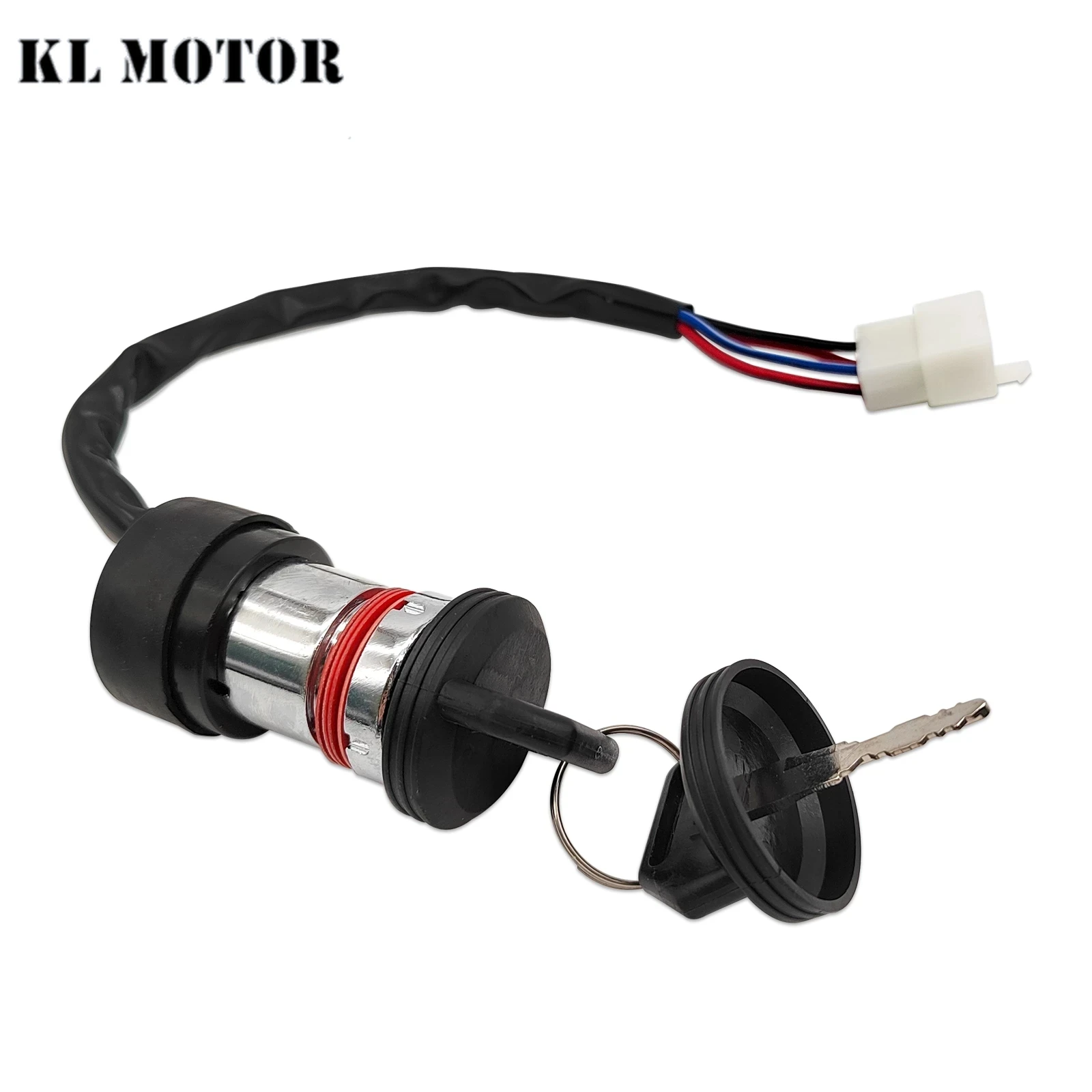 Cerradura de interruptor de llave de encendido, 4 cables para Linhai LH 250 250cc 260 260cc 300 300cc 400 400cc ATV UTV piezas