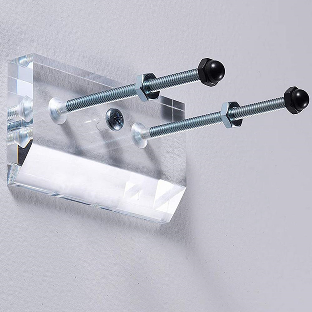 Skateboard Wall Mount Longboard Deck Hanger Display Stand Transparent Acrylic Indoor Floating Skateboard Storage Holder Rack