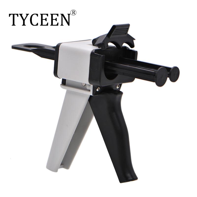 ทันตกรรม Impression ปืนผสม Dispensing Universal Dispenser Gun 1:1/1:2ยางซิลิโคน Dispenser Gun 10:1เครื่องมือทันตแพทย์