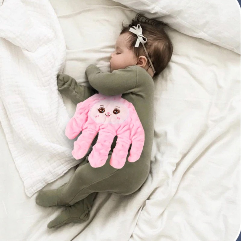 Almohada de palma para bebé recién nacido, ayuda para dormir, palma calmante para bebé, ayuda para dormir, sueño calmante, Control remoto, palma para niños pequeños