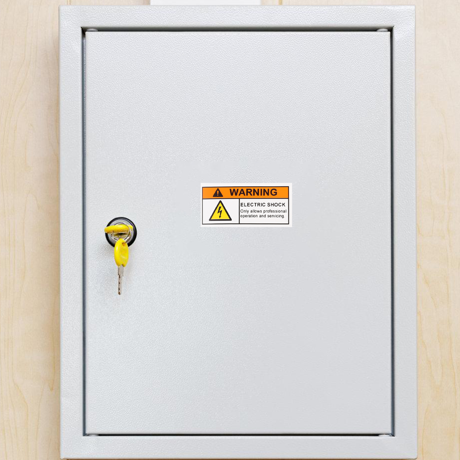 4 Stück Applikation Vorsicht vor Elektro schock Zeichen Aufkleber PVC selbst klebende Warnung elektrisch