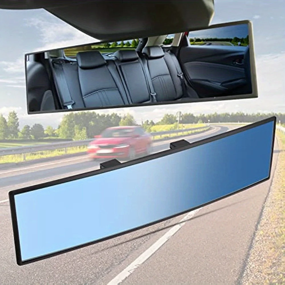 Espejo retrovisor Interior de bebé para coche, espejo retrovisor convexo de gran angular, antideslumbrante, Monitor auxiliar panorámico de gran visión